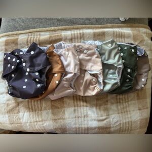 Nora’s Nursery Assorted Color Diaper Covers for Toddlers 35 to 55lbs set of 7